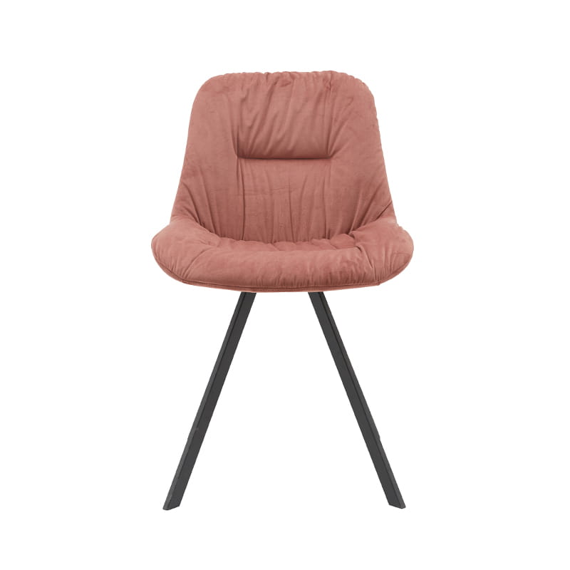 Dining chair in wrinkling finish high-density sponge were-resistant pink color 