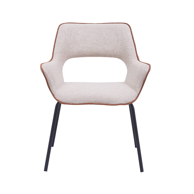 Modern armchair in linen fabric for wholesaler