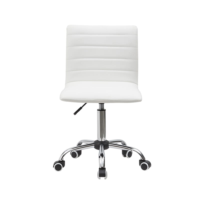 Adjustable Swivel Office chair with Mid-Back in PU leather